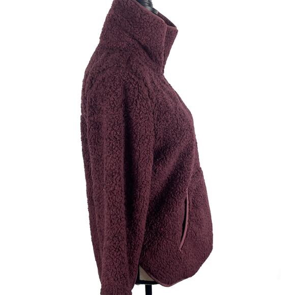 Liv Outdoor Wiley Sherpa Fleece Pullover Magenta Purple Womens Small Pocket - Picture 4 of 14